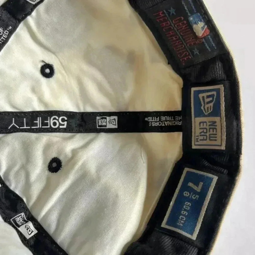 Vintage 59Fifty NEW ERA Official MLB Embroidered Logo Baseball Cap 7 5/8 - Picture 10 of 11